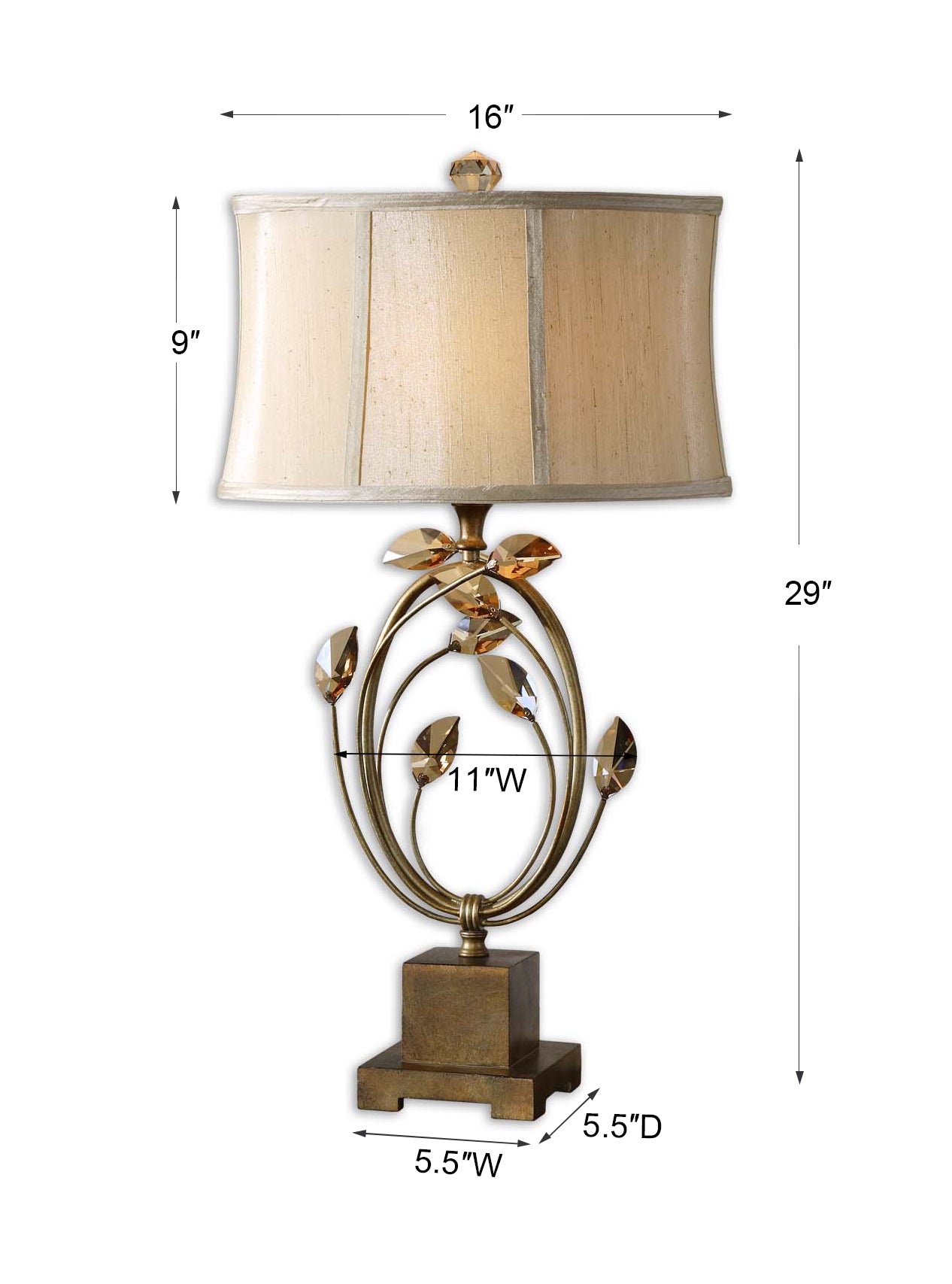 Uttermost Alenya Gold Table Lamp 26337-1