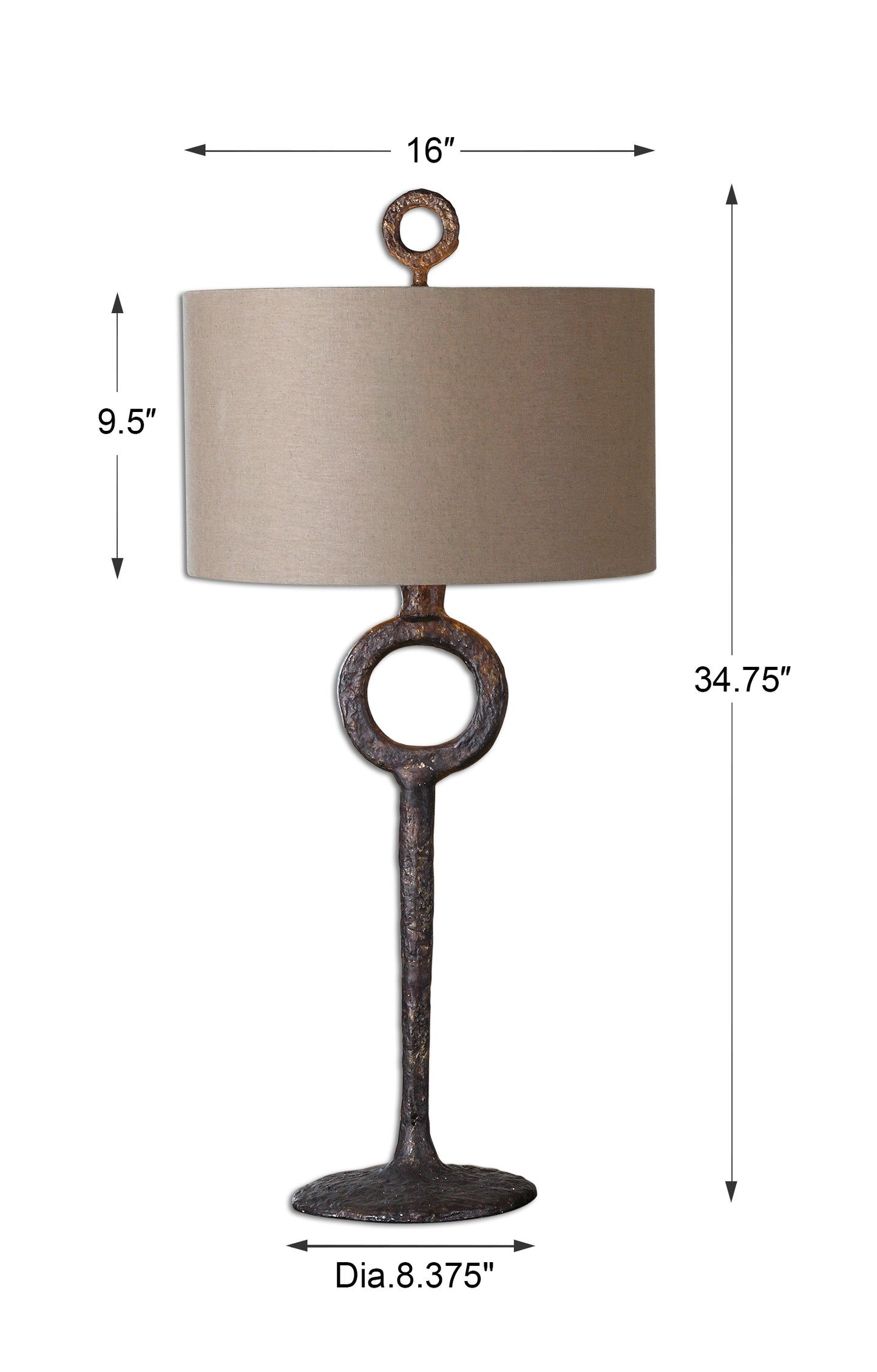 Uttermost Ferro Cast Iron Table Lamp 27663