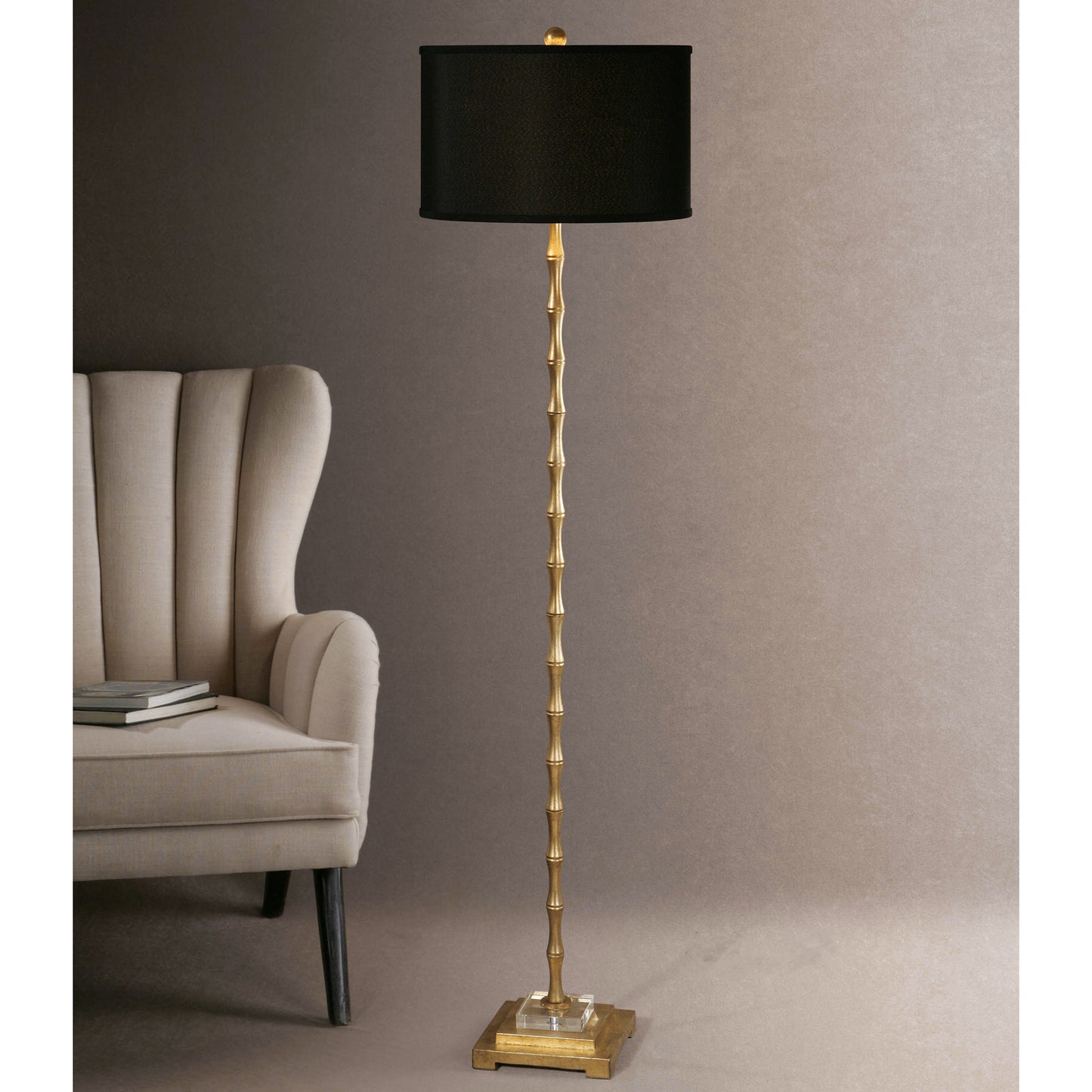 Uttermost Quindici Metal Bamboo Floor Lamp 28598-1