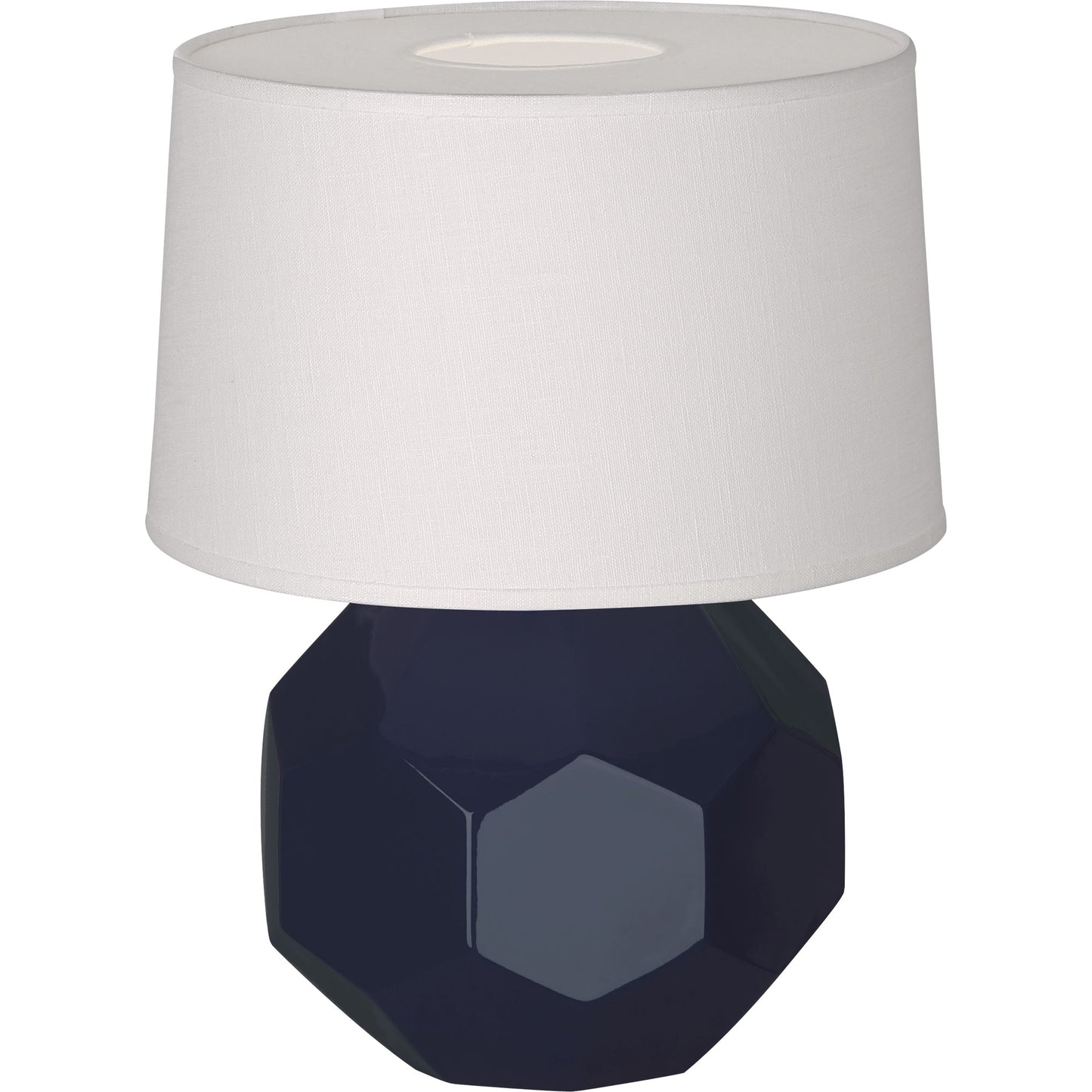 Robert Abbey  Midnight Franklin Accent Lamp in Midnight Blue Glazed Ceramic MB02