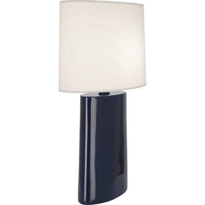 Robert Abbey  Midnight Victor Table Lamp in Midnight Blue Glazed Ceramic MB03