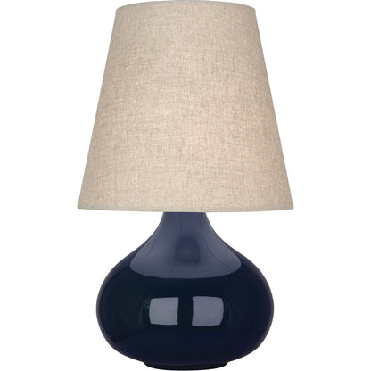 Robert Abbey  Midnight June Accent Lamp in Midnight Blue Glazed Ceramic MB91