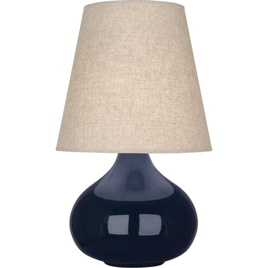 Robert Abbey  Midnight June Accent Lamp in Midnight Blue Glazed Ceramic MB91