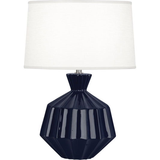 Robert Abbey  Midnight Orion Ceramic Accent Lamp in Midnight Blue Glazed Ceramic MB989