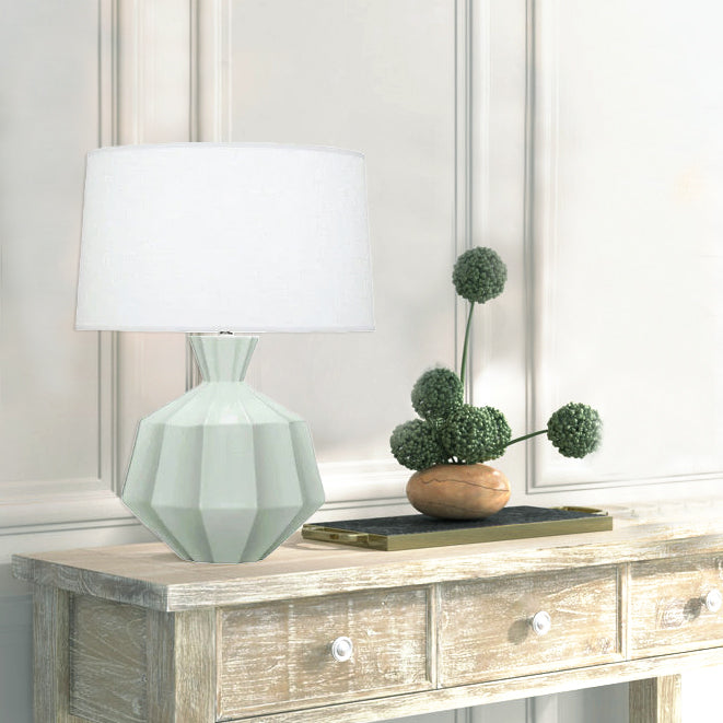 SPECIAL BUY: Robert Abbey Matte Celadon Orion Table Lamp in Matte Celadon Glazed Ceramic MCL17