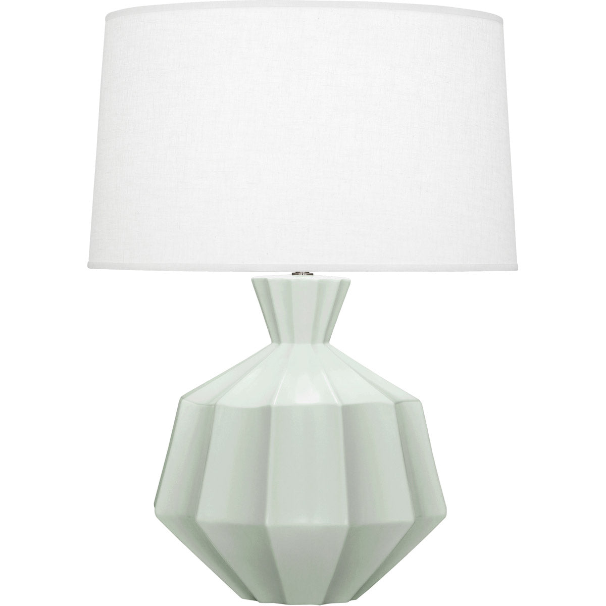 Robert Abbey  Matte Celadon Orion Ceramic Table Lamp in Matte Celadon Glazed Ceramic MCL17