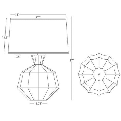 OPEN BOX NEW: Robert Abbey Matte Celadon Orion Table Lamp in Matte Celadon Glazed Ceramic MCL17