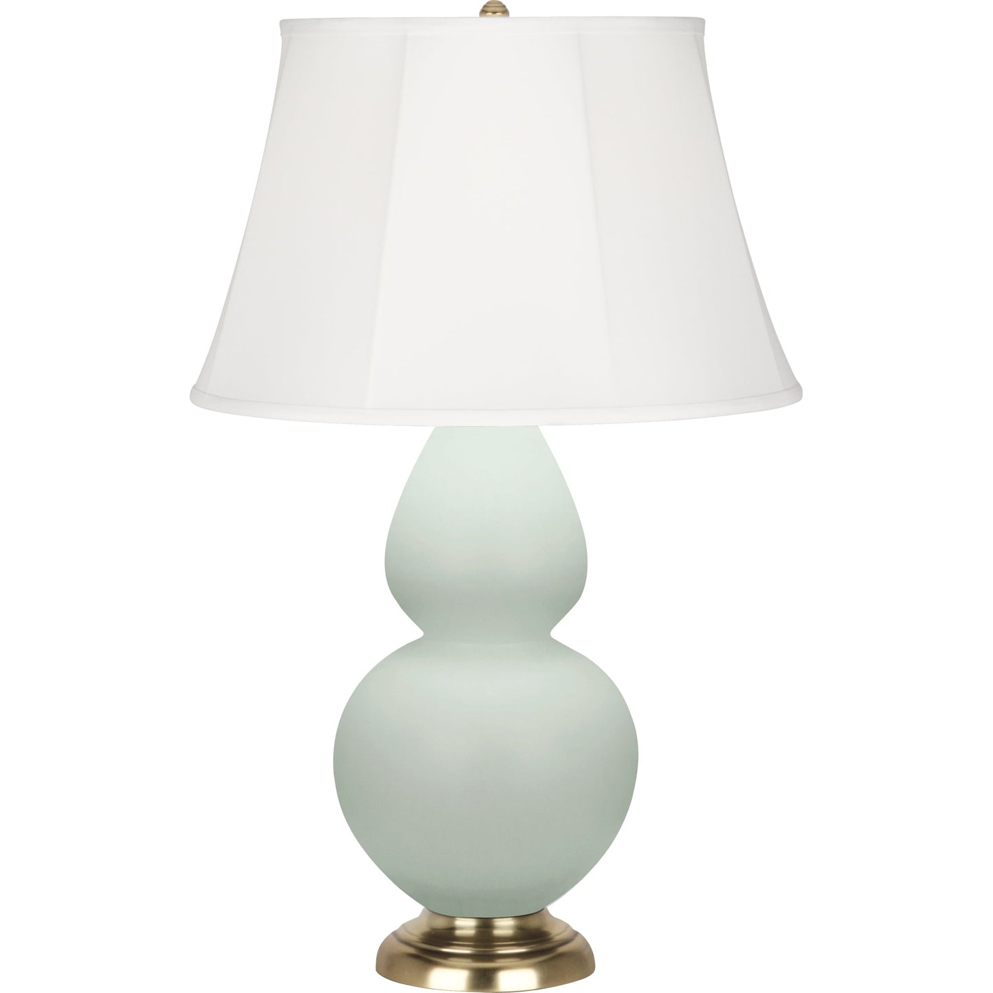 Robert Abbey  Matte Celadon Double Gourd Table Lamp in Matte Celadon Glazed Ceramic MCL54