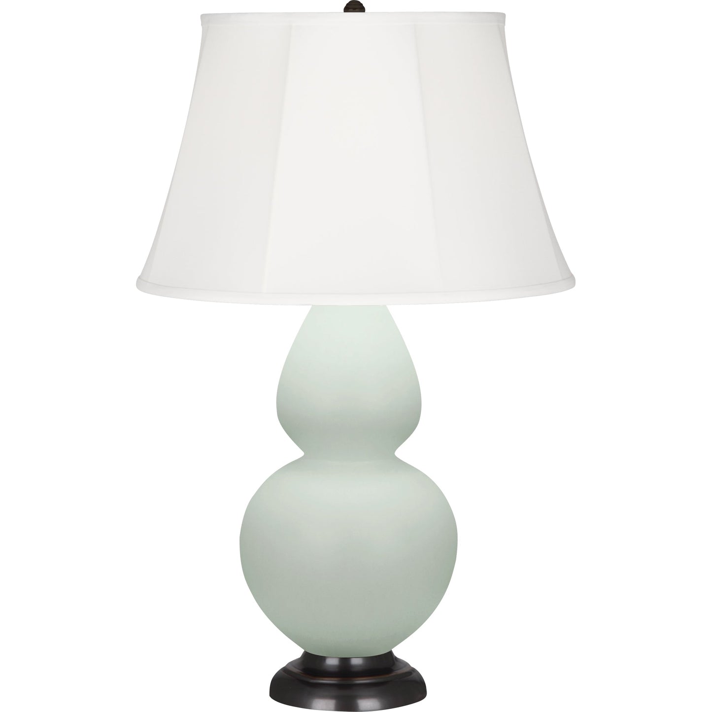 Robert Abbey  Matte Celadon Double Gourd Table Lamp in Matte Celadon Glazed Ceramic MCL56