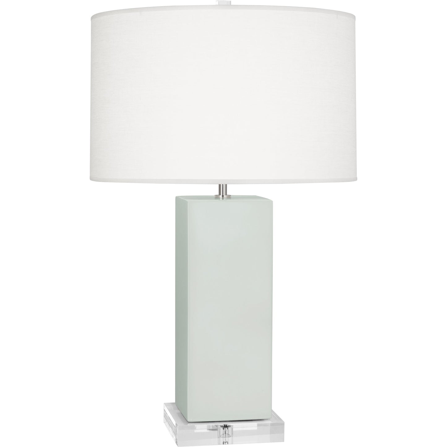 Robert Abbey  Matte Celadon Harvey Table Lamp in Matte Celadon Glazed Ceramic MCL95