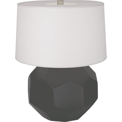 Robert Abbey  Matte Ash Franklin Table Lamp in Matte Ash Glazed Ceramic MCR01