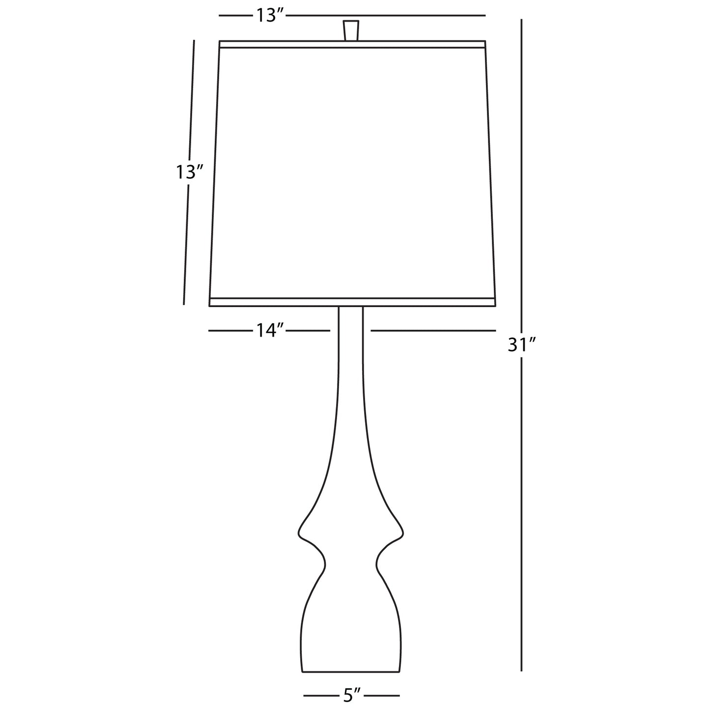 Robert Abbey  Matte Ash Jasmine Table Lamp in MATTE ASH GLAZED CERAMIC MCR10