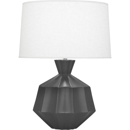 Robert Abbey  Matte Ash Orion Ceramic Table Lamp in Matte Ash Glazed Ceramic MCR17