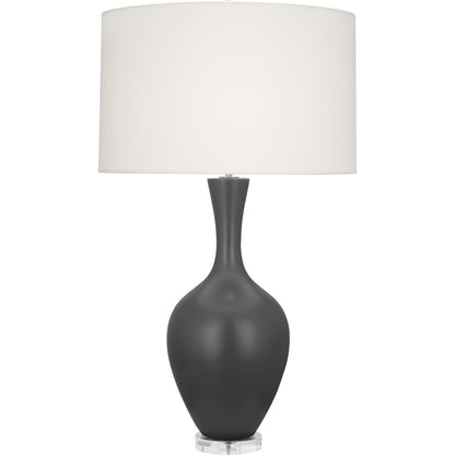 Robert Abbey  Matte Ash Audrey Table Lamp in Matte Ash Glazed Ceramic MCR80