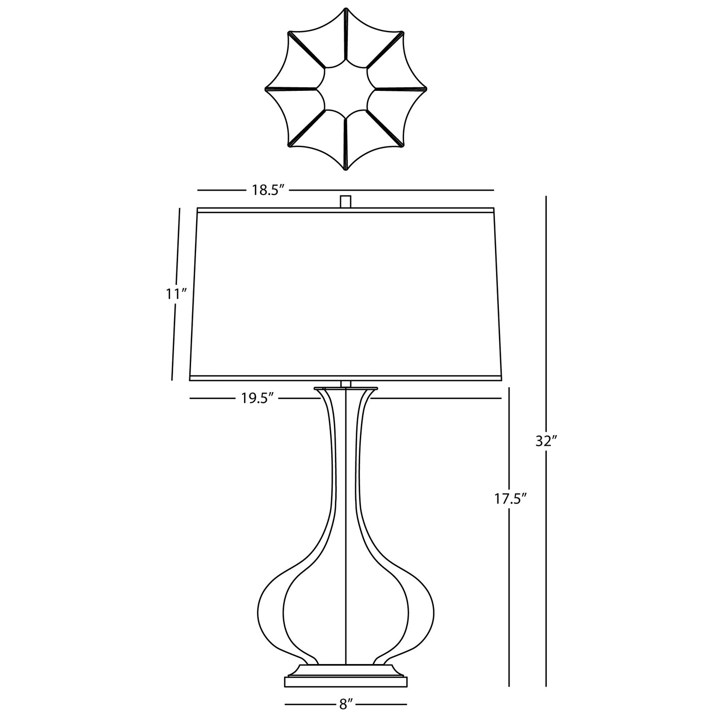 Robert Abbey  Matte Ash Pike Table Lamp in Matte Ash Glazed Ceramic with Aged Brass Accents MCR94