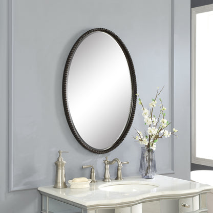 Uttermost Sherise Bronze Oval Mirror 01101 B