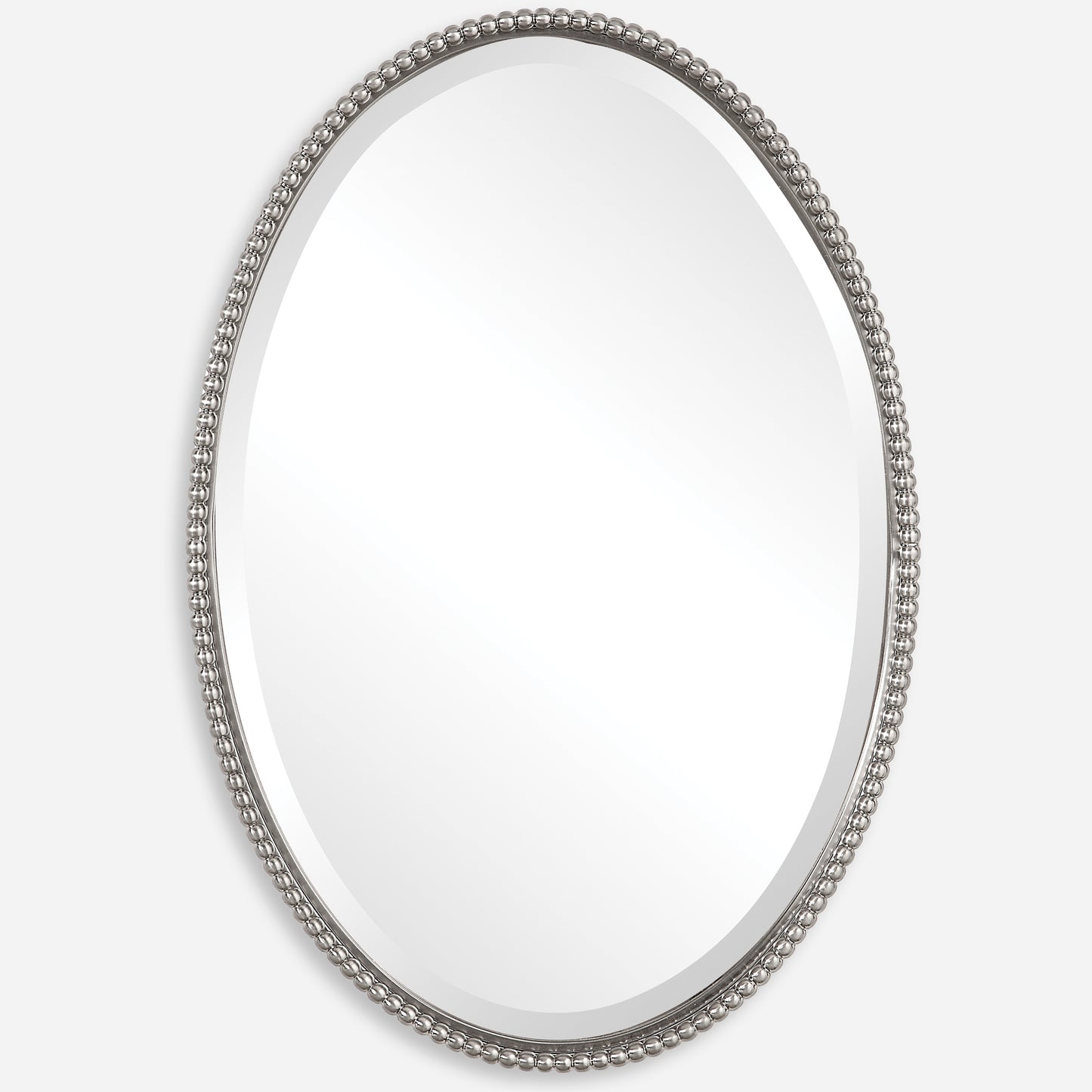 Uttermost Sherise Brushed Nickel Oval Mirror 01102 B