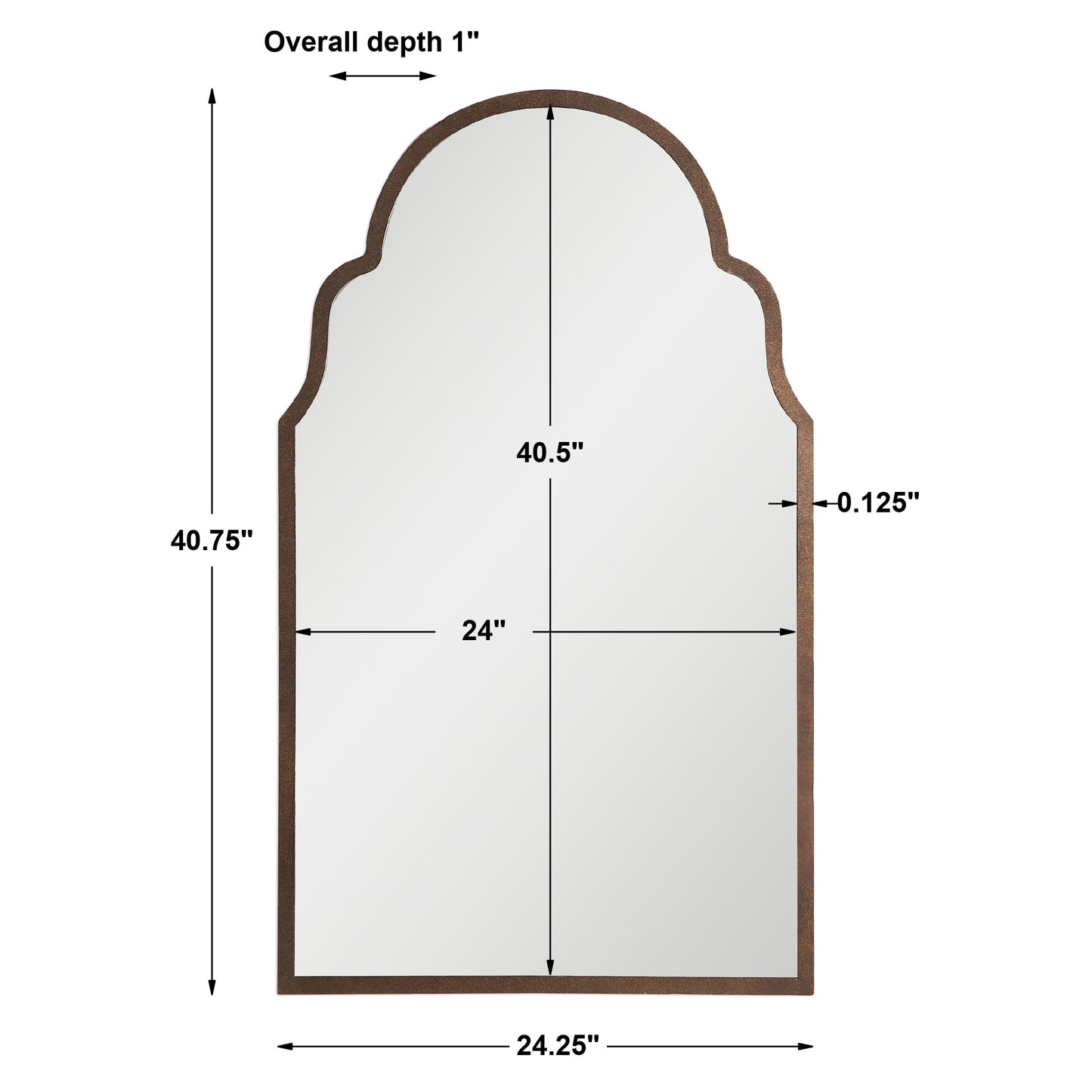 Uttermost Brayden Arch Metal Mirror 12668 P