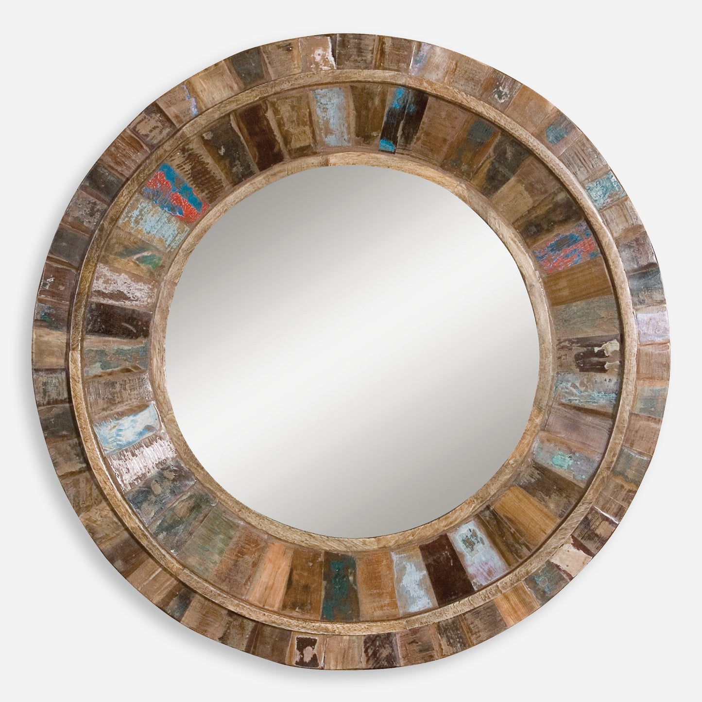 Uttermost Jeremiah Round Wood Mirror 04017