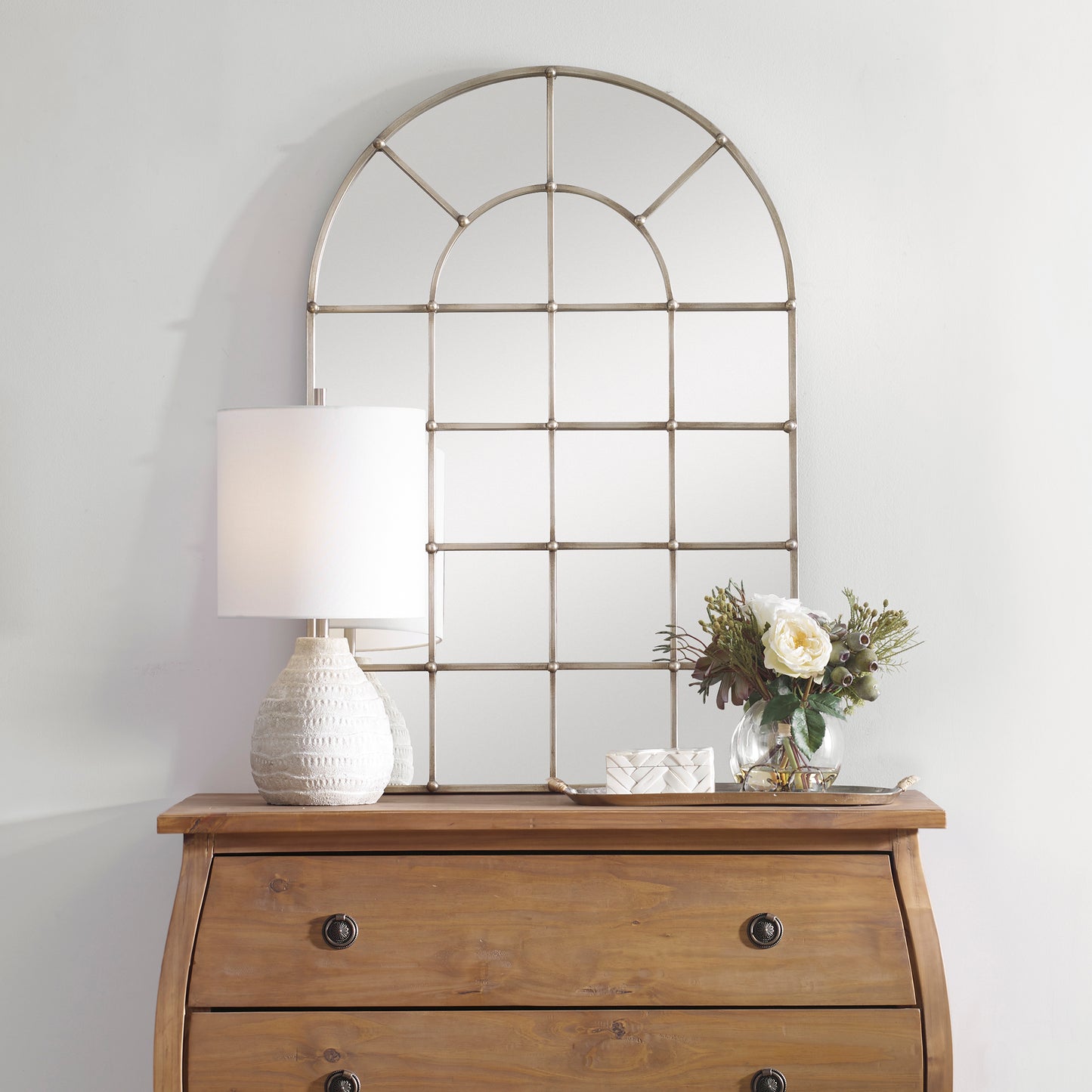 Uttermost Barwell Arch Window Mirror 12875