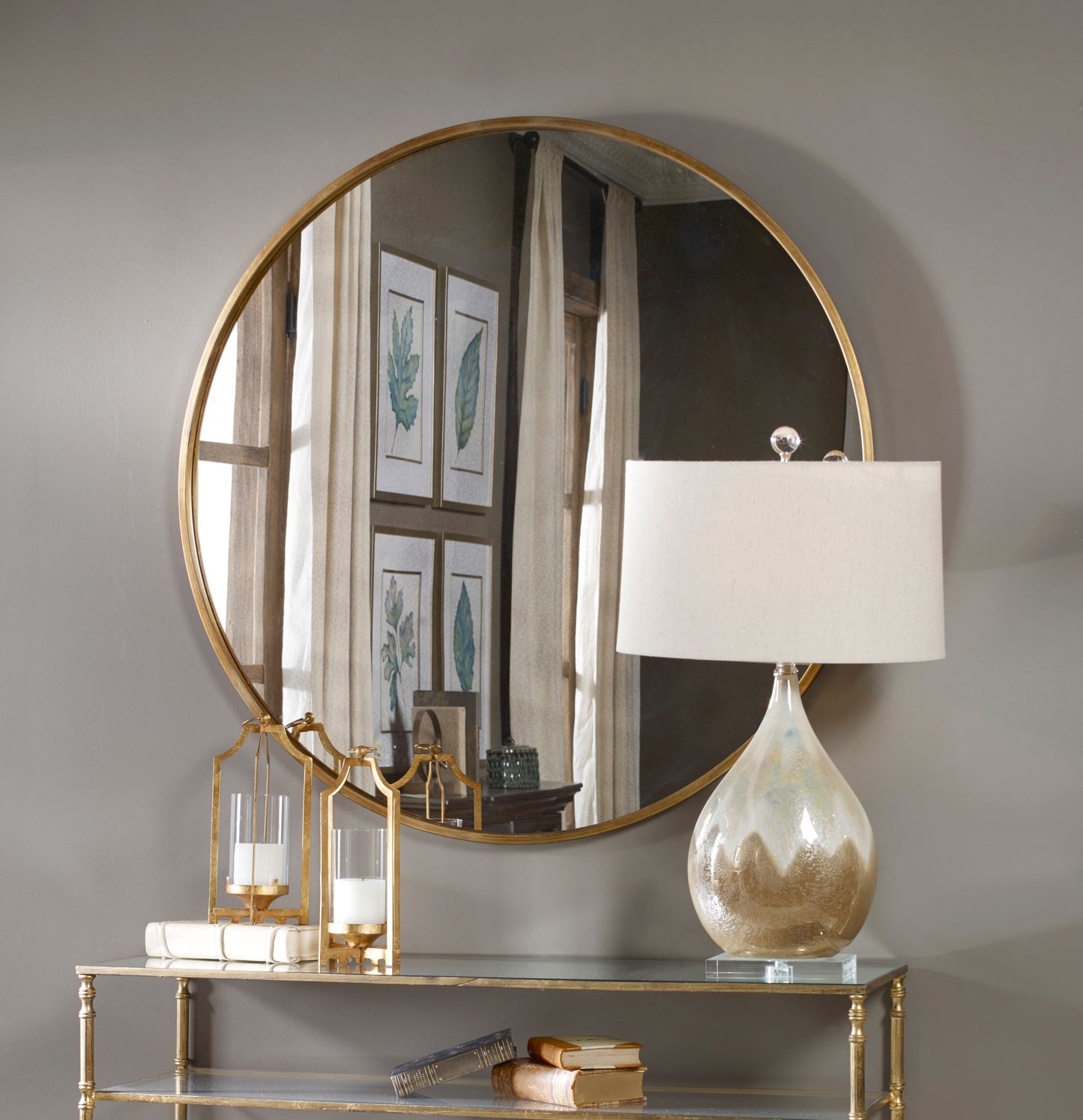 Uttermost Junius Round Gold Mirror 13887