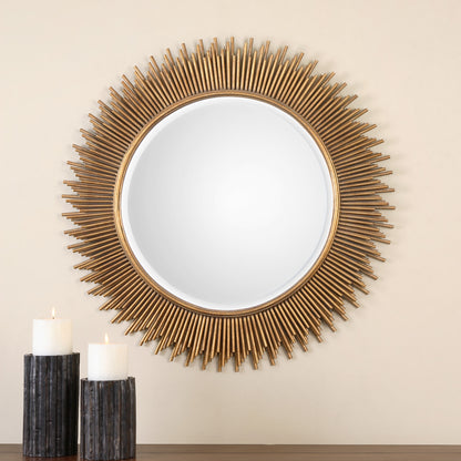 Uttermost Marlo Round Gold Mirror 08137