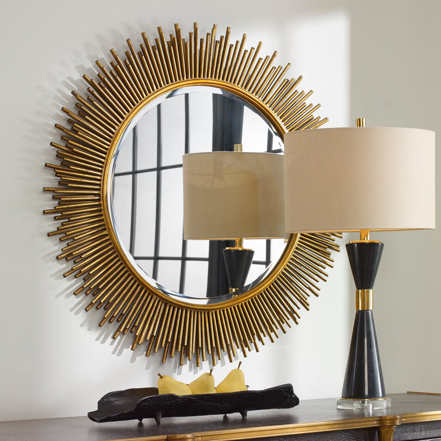 Uttermost Marlo Round Gold Mirror 08137