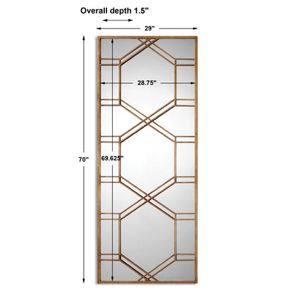 Uttermost Kennis Gold Leaf Leaner Mirror 13922