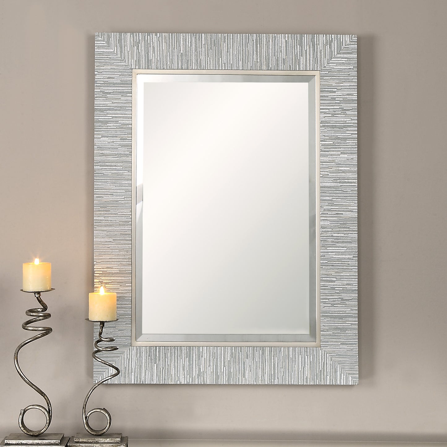 Uttermost Belaya Gray Wood Mirror 14551