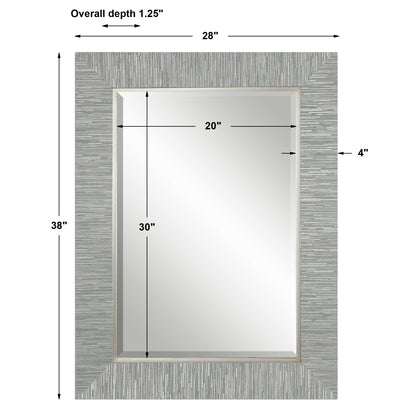 Uttermost Belaya Gray Wood Mirror 14551