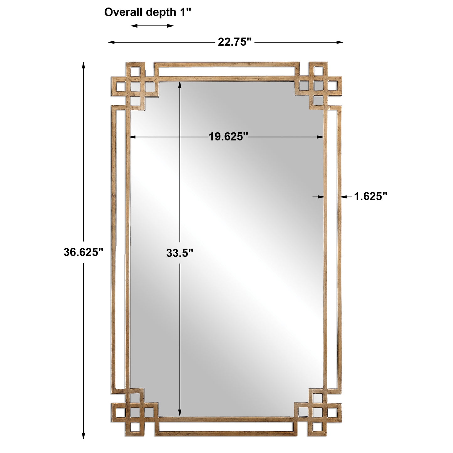 Uttermost Devoll Antique Gold Mirror 12930