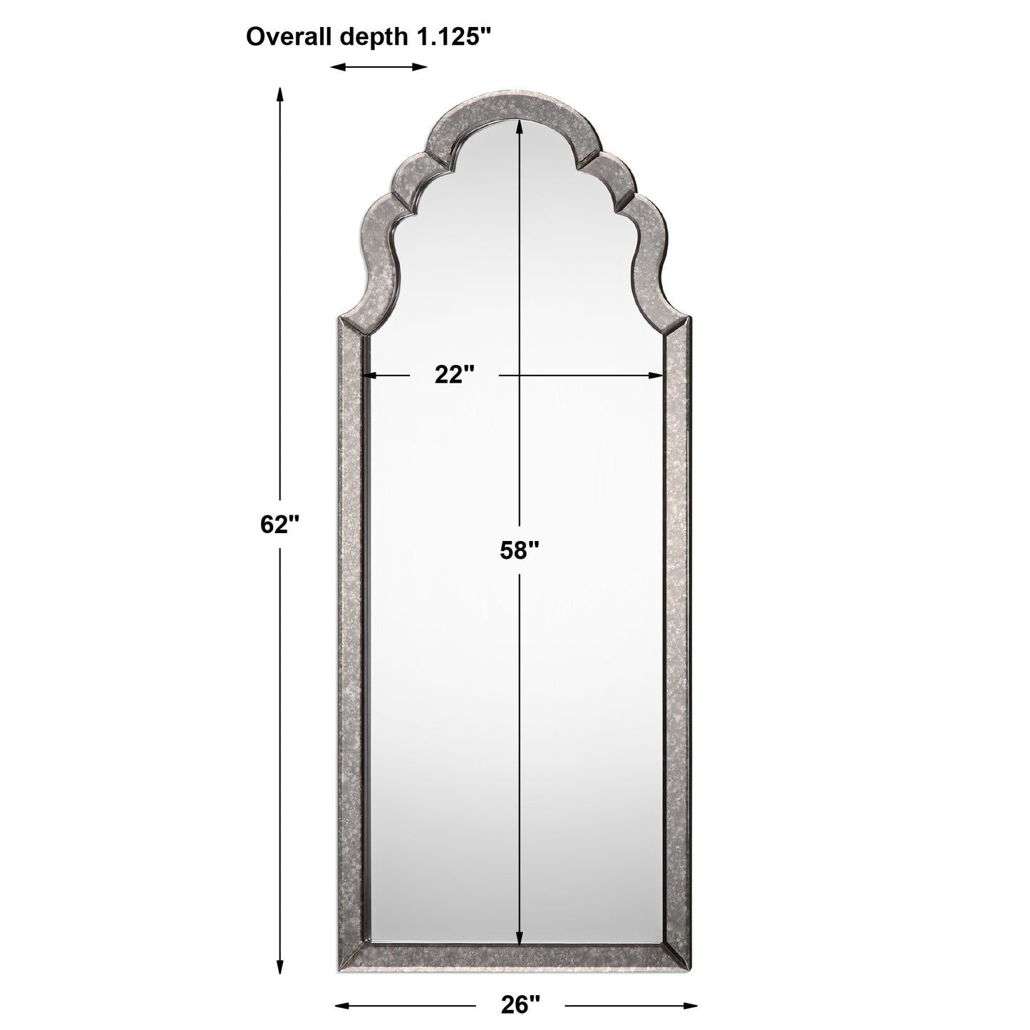 Uttermost Lunel Arched Mirror 09037