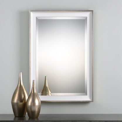 Uttermost Lahvahn White Silver Mirror 09081