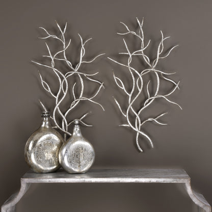 Uttermost Silver Branches Wall Art S/2 04053