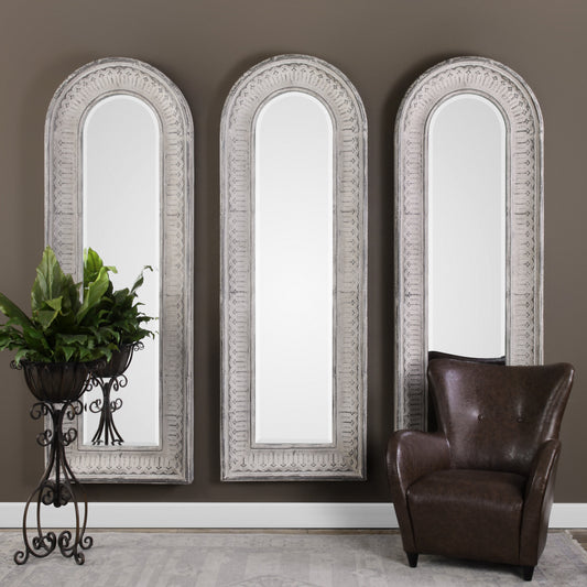 Uttermost Argenton Aged Gray Arch Mirror 09118