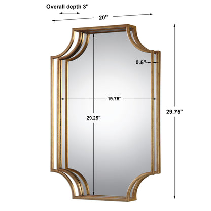 Uttermost Lindee Gold Wall Mirror 09123