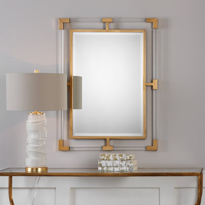 Uttermost Balkan Modern Gold Wall Mirror 09124