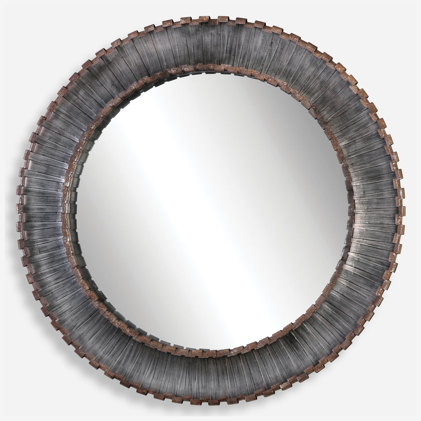 Uttermost Tanaina Silver Round Mirror 09175