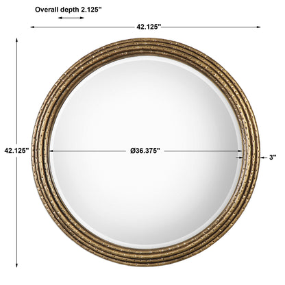 Uttermost Spera Round Gold Mirror 09183