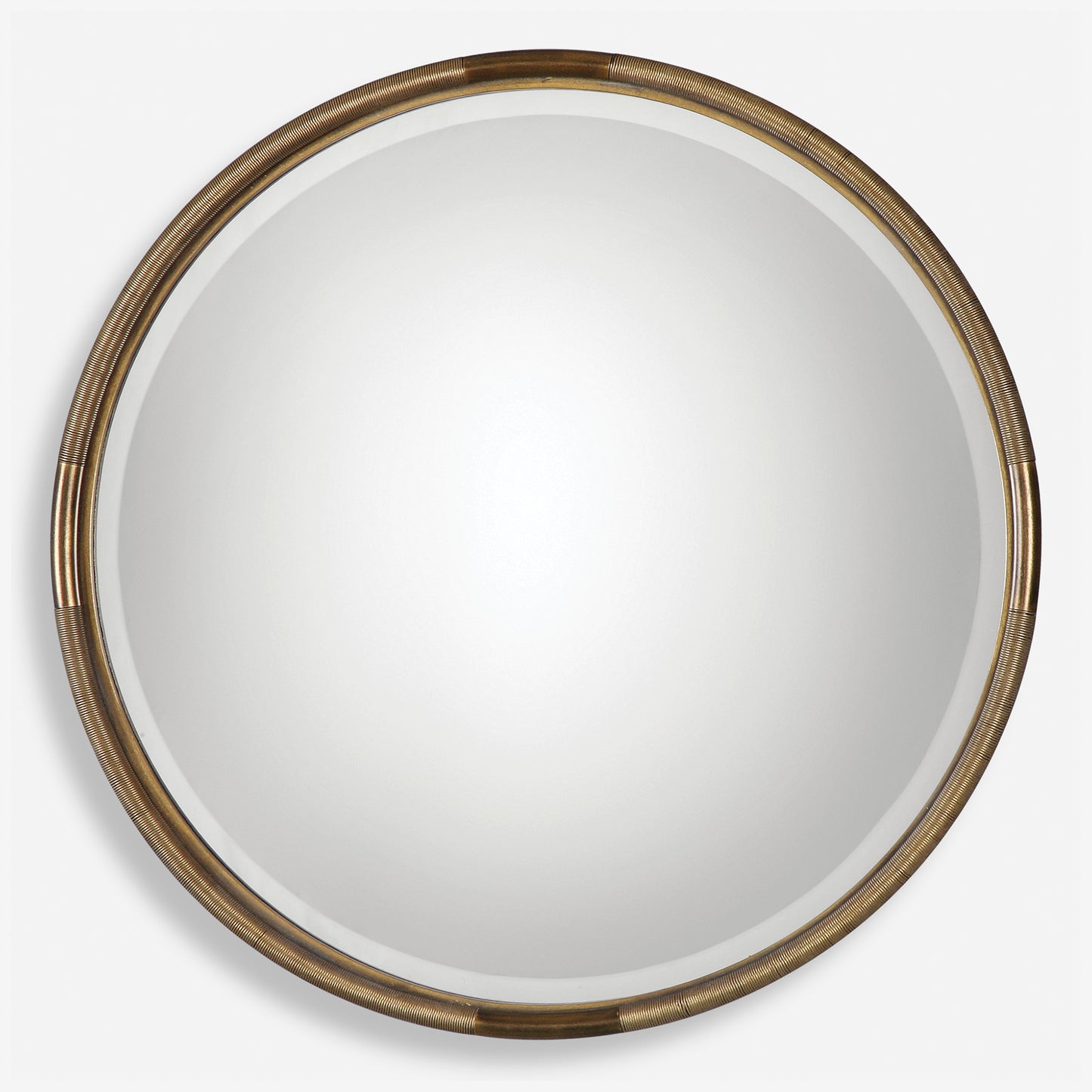 Uttermost Finnick Iron Coil Round Mirror 09244