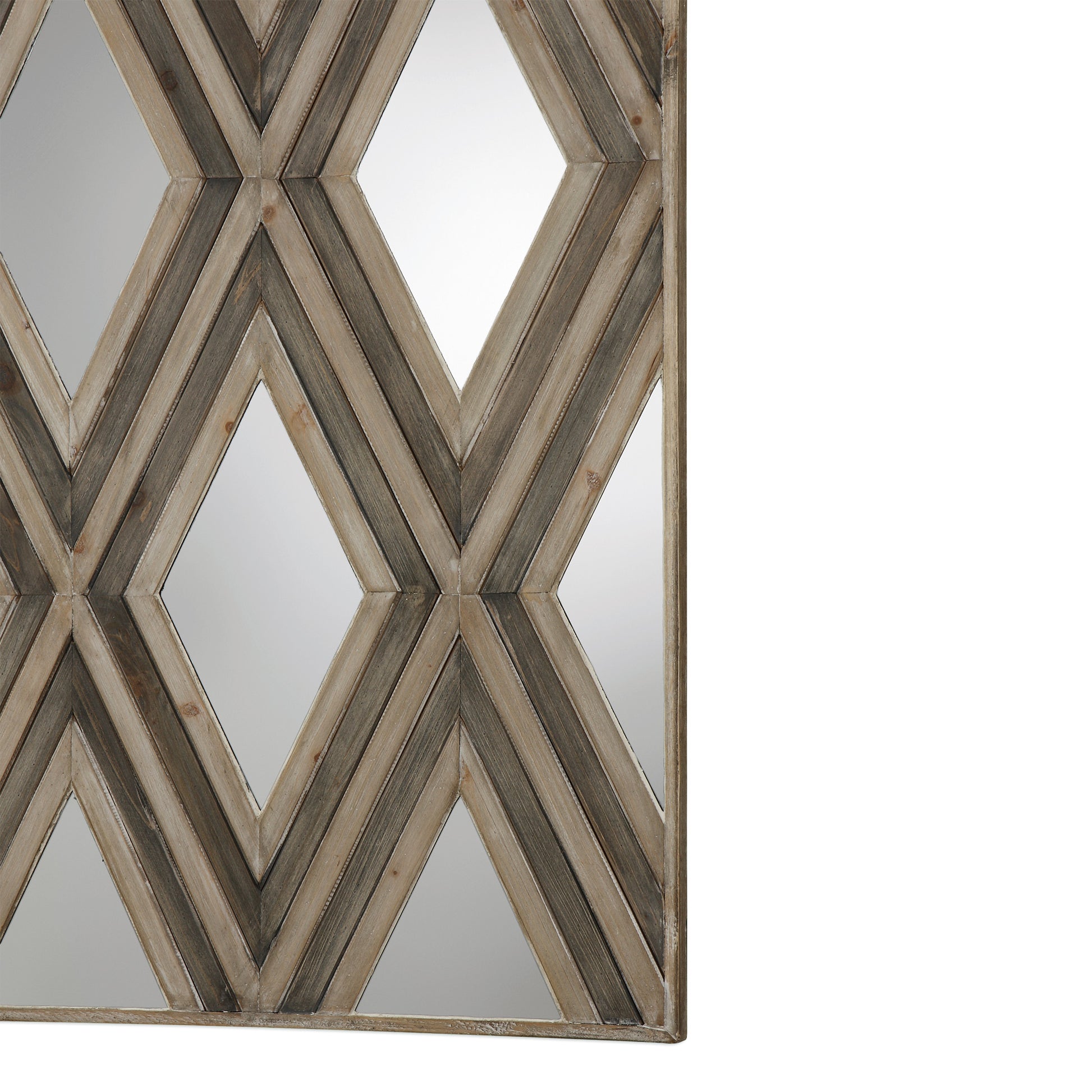 Uttermost Tahira Geometric Argyle Pattern Wall Mirror 04116