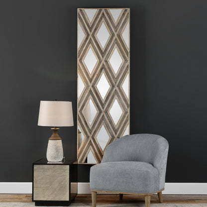 Uttermost Tahira Geometric Argyle Pattern Wall Mirror 04116