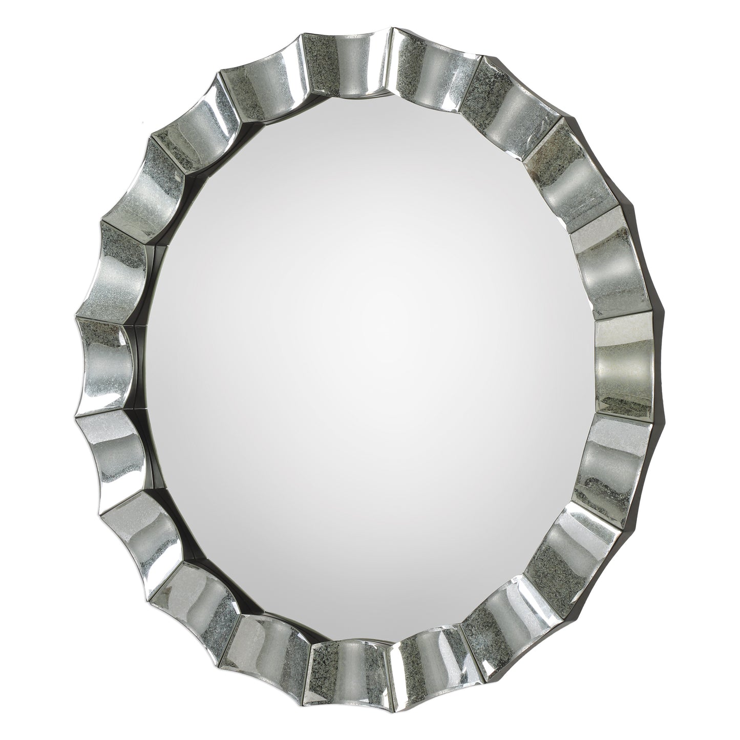 Uttermost Sabino Scalloped Round Mirror 09334