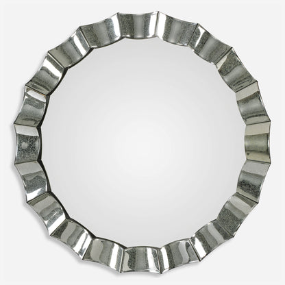 Uttermost Sabino Scalloped Round Mirror 09334