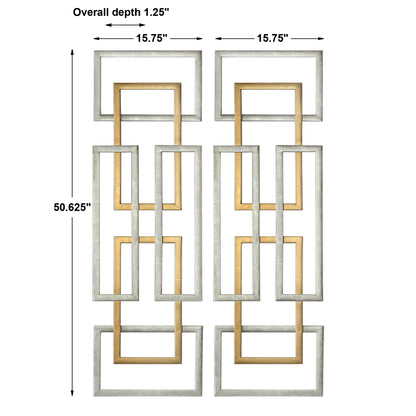 Uttermost Aerin Geometric Wall Art, S/2 04145