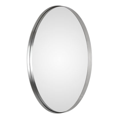 Uttermost Pursley Brushed Nickel Oval Mirror 09354