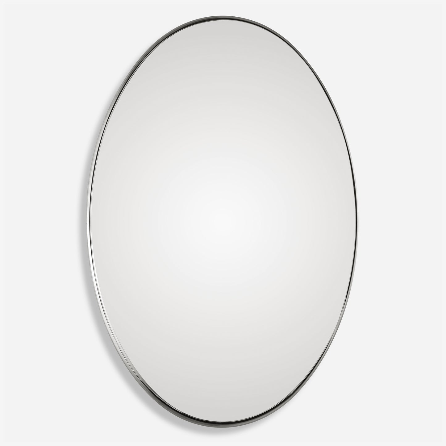 Uttermost Pursley Brushed Nickel Oval Mirror 09354