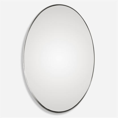 Uttermost Pursley Brushed Nickel Oval Mirror 09354