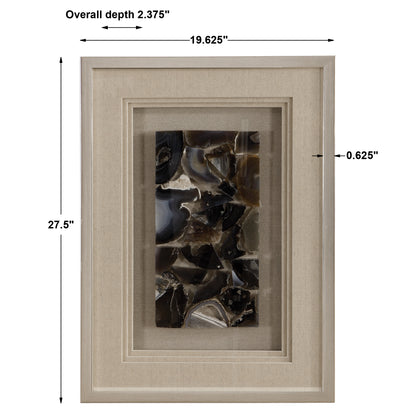 Uttermost Seana Agate Stone Shadow Box 04162