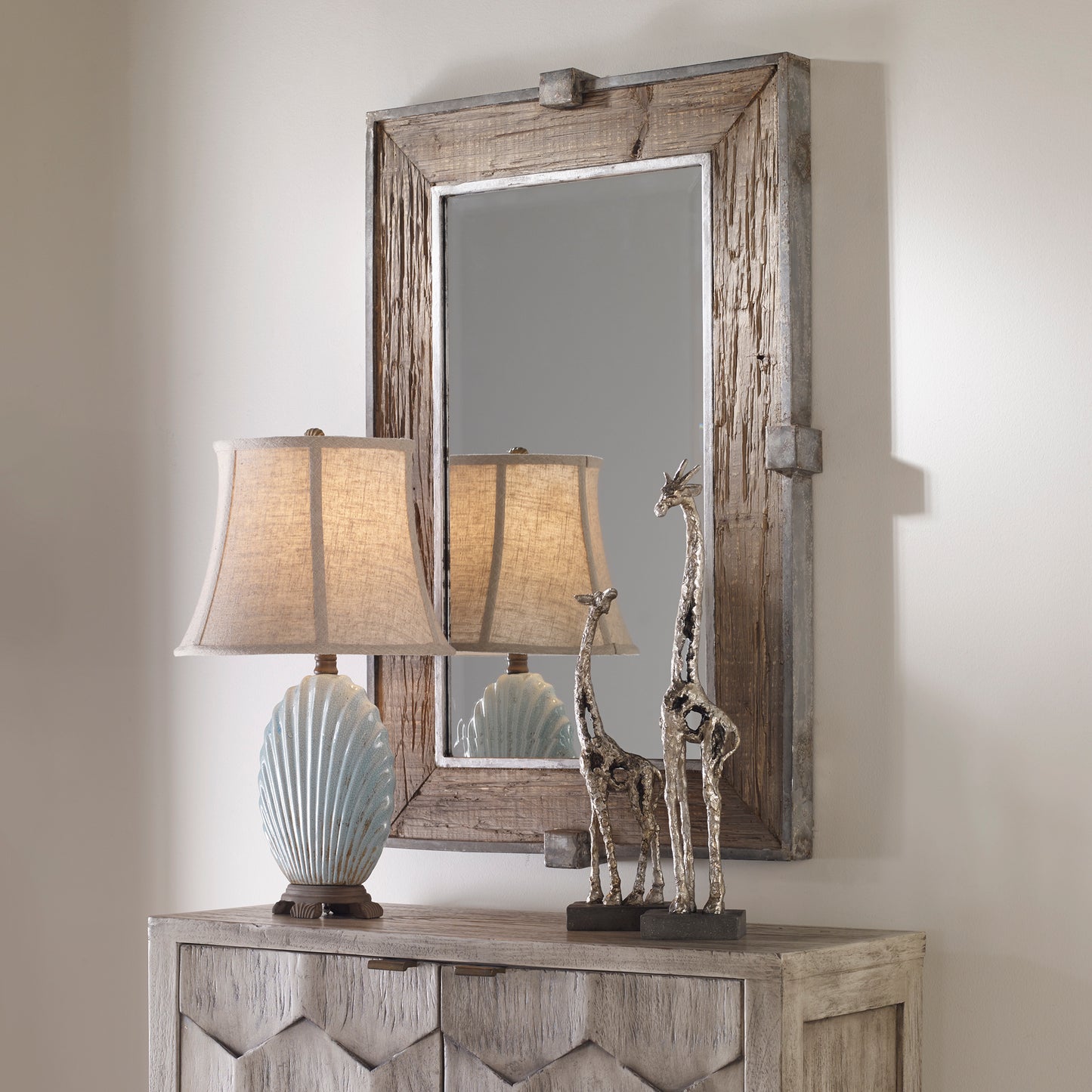 Uttermost Siringo Weathered Wood Mirror 09433